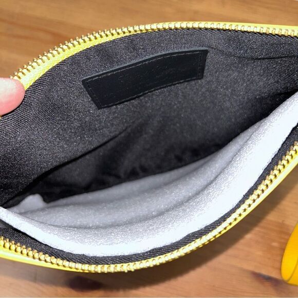 Garuglieri Leather Wristlet Clutch Cosmetic Bag - Picture 4 of 10